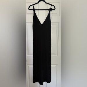 Zara Black Knit Maxi Dress